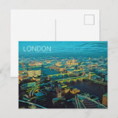 London Skyline Briefkaart (Voorkant / Achterkant)