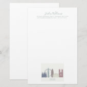 London Skyline Briefpapier (Voorkant / Achterkant)