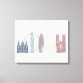 London Skyline Canvas Afdruk (Voorkant)