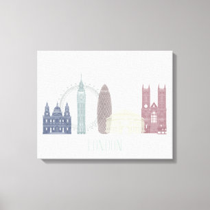 London Skyline Canvas Afdruk