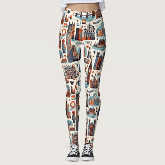 London Skyline Chic Leggings (Voorkant)