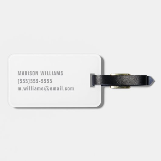 London Skyline Colored Buildings Bagagelabel (Achterkant horizontaal)