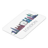 London Skyline Colored Buildings Magneet (Linkerzijde)