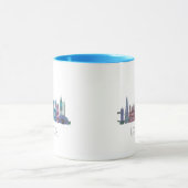 London Skyline Colored Buildings Mok (Midden)