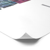 London Skyline Colored Buildings Poster (Hoek)