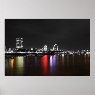 London skyline colorsplas poster