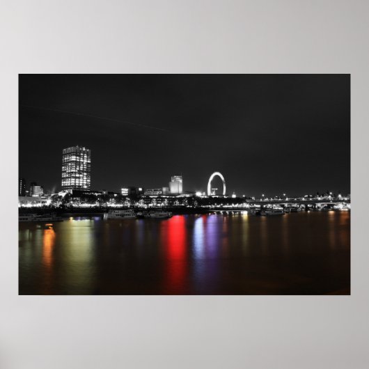 London skyline colorsplas poster (Voorkant)