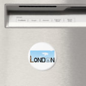 London Skyline Daytime Magneet (Insitu (Vaatwasser))