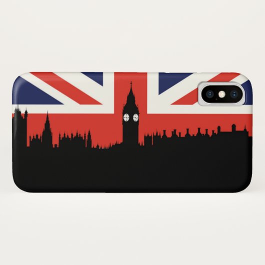 London Skyline | De Britse vlag Case-Mate iPhone Case (Achterkant (horizontaal))