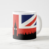 London Skyline | De Britse vlag Grote Koffiekop (Voorkant rechts)