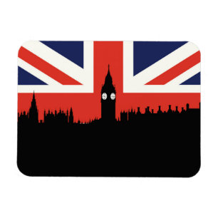 London Skyline De Britse vlag Magneet