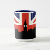 London Skyline | De Britse vlag Mok (Midden)