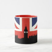 London Skyline | De Britse vlag Mok (Midden)