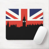 London Skyline | De Britse vlag Muismat (Met muis)