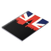 London Skyline | De Britse vlag Notitieboek (Linkerzijde)