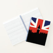 London Skyline | De Britse vlag Notitieboek (Binnen)