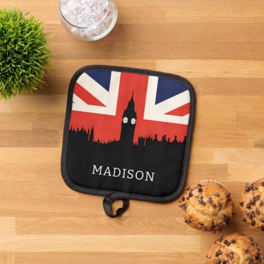 London Skyline | De Britse vlag Pannenlap (Top down)