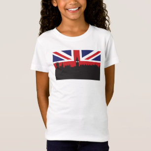 London Skyline   De Britse vlag T-shirt
