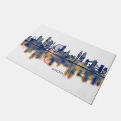 London Skyline Deurmat (Schuin)