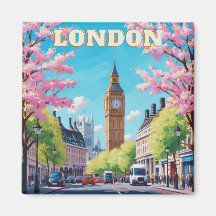 London Skyline Fridge Magnet – iconisch Brits souv