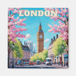 London Skyline Fridge Magnet – iconisch Brits souv