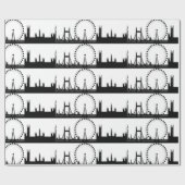 London Skyline Gift Wrap Londen inpakpapier (Vlak)