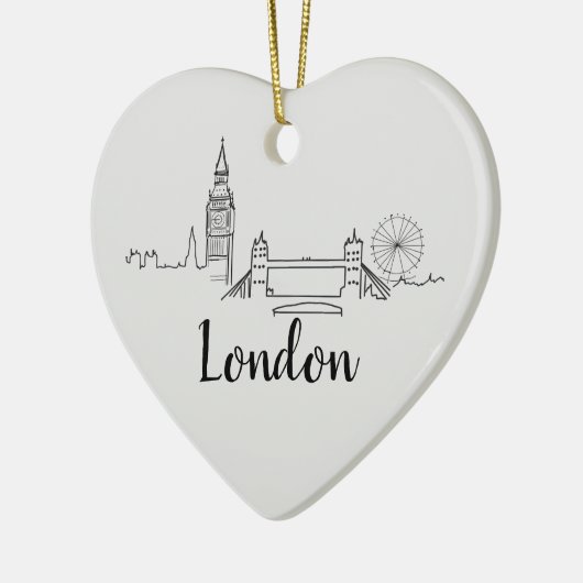 London Skyline Illustration British Ornament (Links)