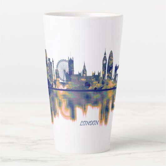 London Skyline Latte Mok (Voorkant)