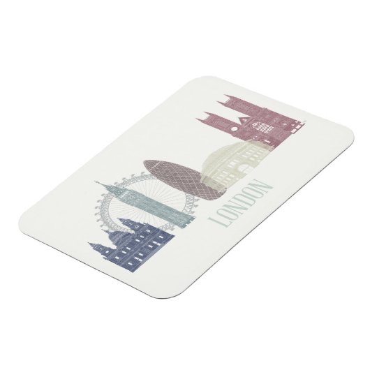 London Skyline Magneet (Linkerzijde)