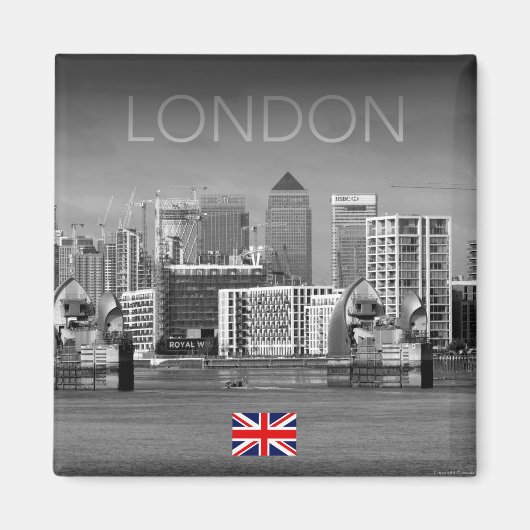 London Skyline Magneet (Voorkant)