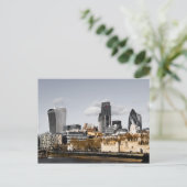 London Skyline Panorama gift Poster Feestdagenkaart (Staand voorkant)