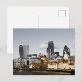 London Skyline Panorama gift Poster Feestdagenkaart (Voorkant / Achterkant)