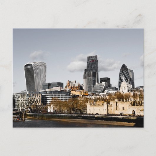 London Skyline Panorama gift Poster Feestdagenkaart (Voorkant)