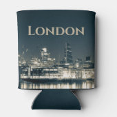 London Skyline Panorama Urban Souvenir Gift Blikjeskoeler (Achterkant)