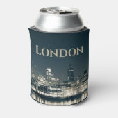 London Skyline Panorama Urban Souvenir Gift Blikjeskoeler (Blikje Achterkant)