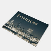 London Skyline Panorama Urban Souvenir Gift Deurmat (Schuin)