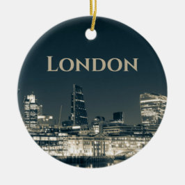 London Skyline Panorama Urban Souvenir Gift Keramisch Ornament