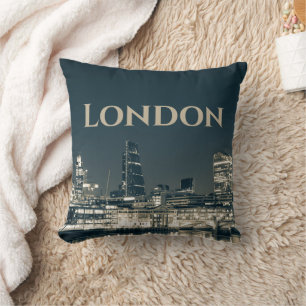 London Skyline Panorama Urban Souvenir Gift Kussen