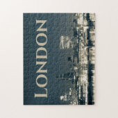 London Skyline Panorama Urban Souvenir Gift Legpuzzel (Verticaal)