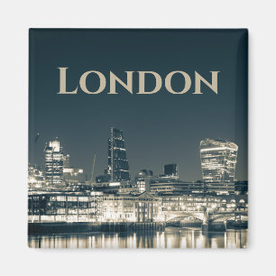 London Skyline Panorama Urban Souvenir Gift Magneet