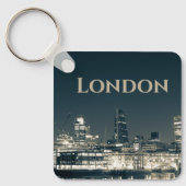 London Skyline Panorama Urban Souvenir Gift Sleutelhanger (Voorkant)