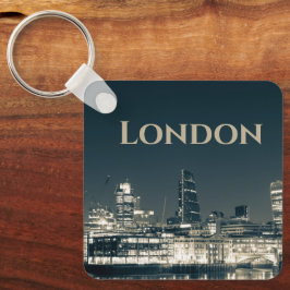 London Skyline Panorama Urban Souvenir Gift Sleutelhanger