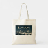London Skyline Panorama Urban Souvenir Gift Tote Bag (Achterkant)