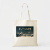 London Skyline Panorama Urban Souvenir Gift Tote Bag (Voorkant)