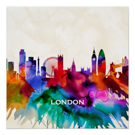 London Skyline Perfect Poster (Voorkant)