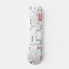 London Skyline Persoonlijk Skateboard