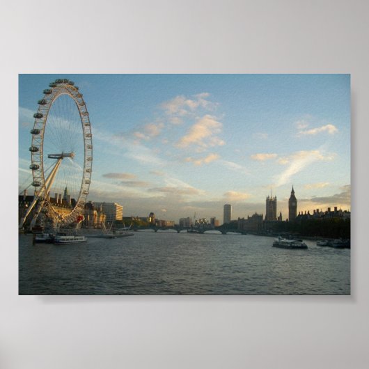 London Skyline Poster (Voorkant)