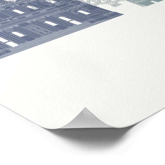 London Skyline Poster (Hoek)