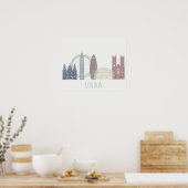 London Skyline Poster (Keuken)