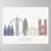 London Skyline Poster (Voorkant)